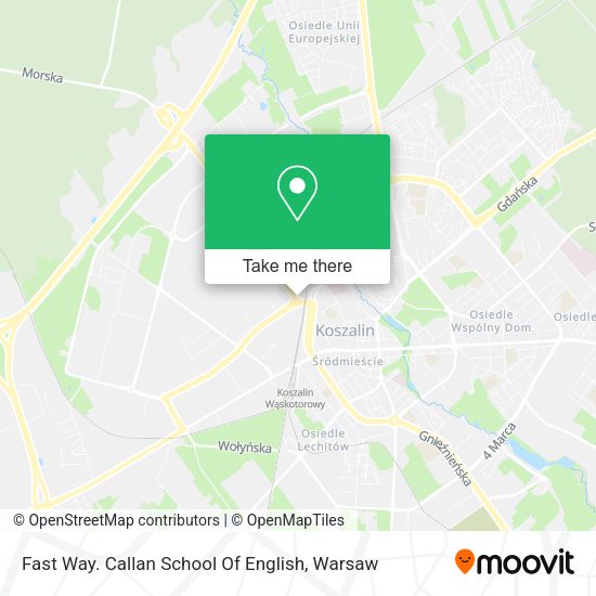 Fast Way. Callan School Of English map