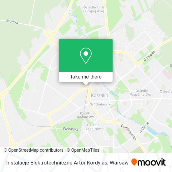 Instalacje Elektrotechniczne Artur Kordylas map