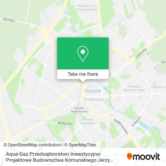 Aqua-Gaz Przedsiębiorstwo Inwestycyjno-Projektowe Budownictwa Komunalnego Jerzy Ostojski map