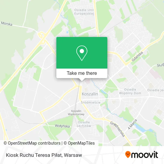 Карта Kiosk Ruchu Teresa Piłat