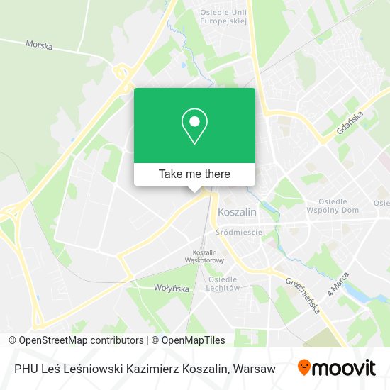 PHU Leś Leśniowski Kazimierz Koszalin map