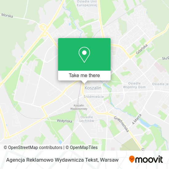 Карта Agencja Reklamowo Wydawnicza Tekst