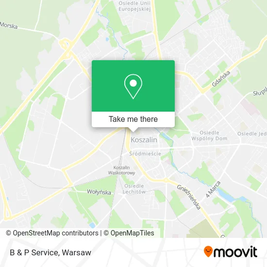 Карта B & P Service