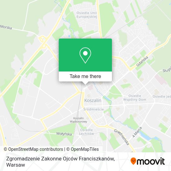 Zgromadzenie Zakonne Ojców Franciszkanów map