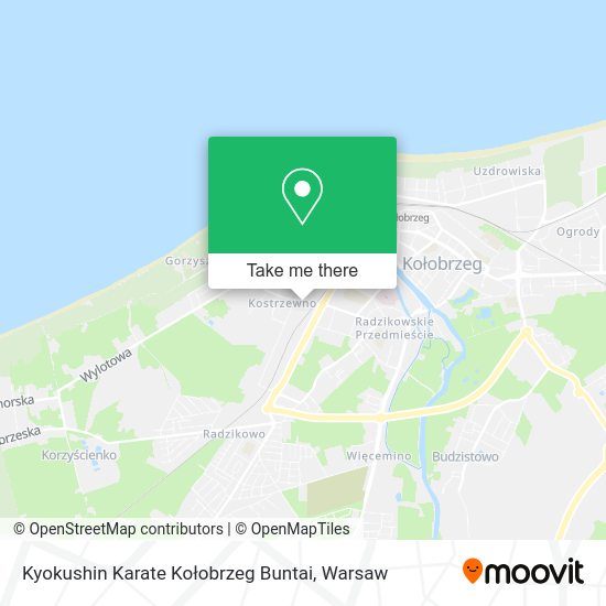 Kyokushin Karate Kołobrzeg Buntai map