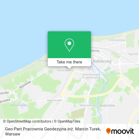 Карта Geo-Part Pracownia Geodezyjna inż. Marcin Turek