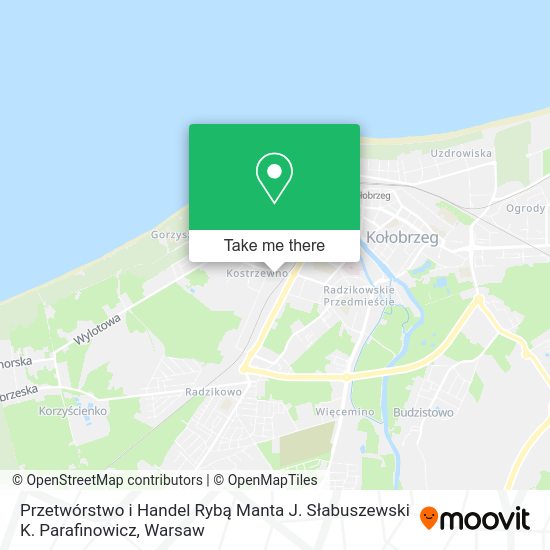 Przetwórstwo i Handel Rybą Manta J. Słabuszewski K. Parafinowicz map