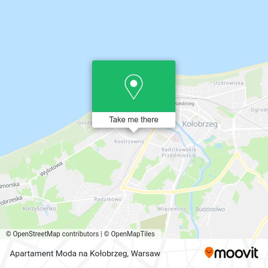 Apartament Moda na Kołobrzeg map