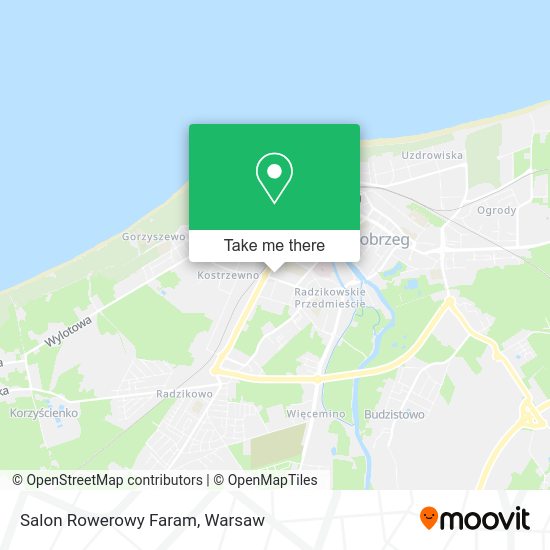 Salon Rowerowy Faram map