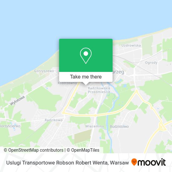 Uslugi Transportowe Robson Robert Wenta map