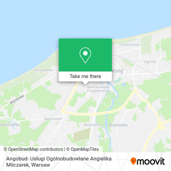 Angobud- Usługi Ogólnobudowlane Angielika Milczarek map