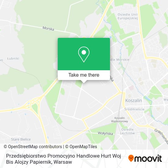 Przedsiębiorstwo Promocyjno Handlowe Hurt Woj Bis Alojzy Papiernik map