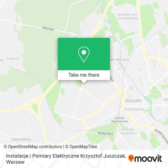 Instalacje i Pomiary Elektryczne Krzysztof Juszczak map