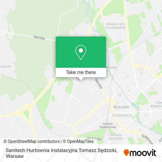 Sanitech Hurtownia Instalacyjna Tomasz Sędzicki map