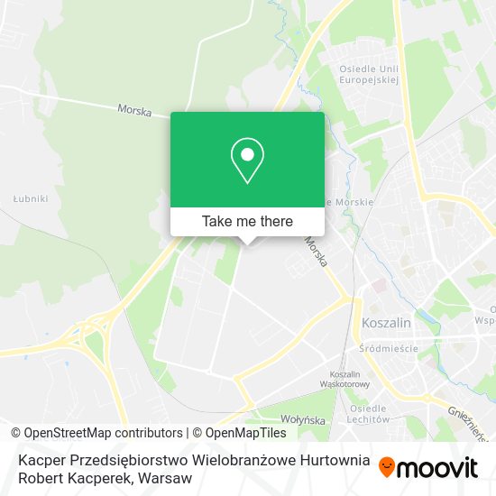 Kacper Przedsiębiorstwo Wielobranżowe Hurtownia Robert Kacperek map