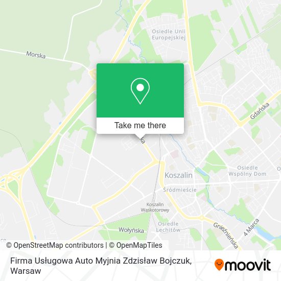 Карта Firma Usługowa Auto Myjnia Zdzisław Bojczuk