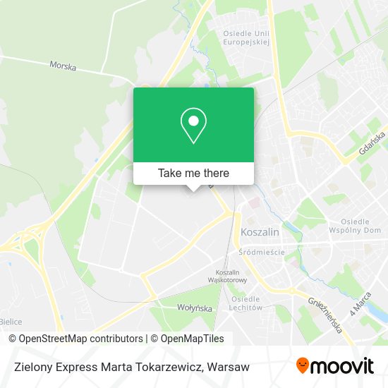 Zielony Express Marta Tokarzewicz map