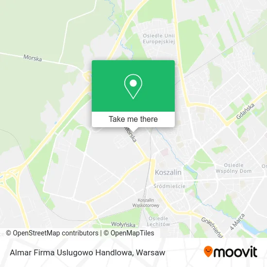 Карта Almar Firma Uslugowo Handlowa