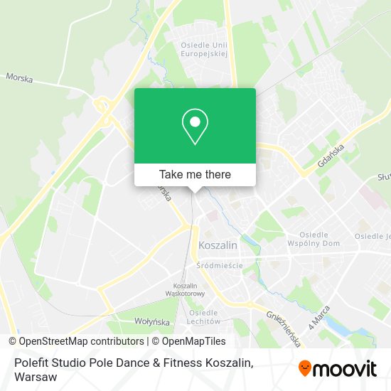 Polefit Studio Pole Dance & Fitness Koszalin map