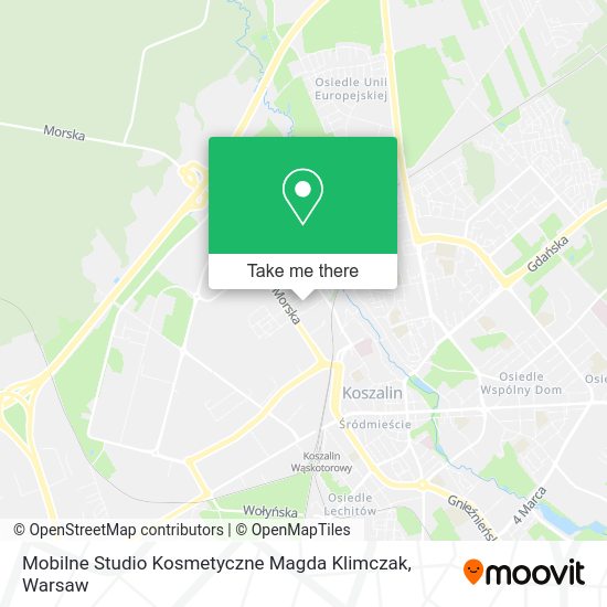 Mobilne Studio Kosmetyczne Magda Klimczak map