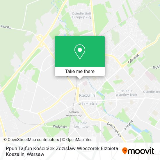 Ppuh Tajfun Kościołek Zdzisław Wieczorek Elżbieta Koszalin map