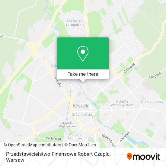 Przedstawicielstwo Finansowe Robert Czapla map