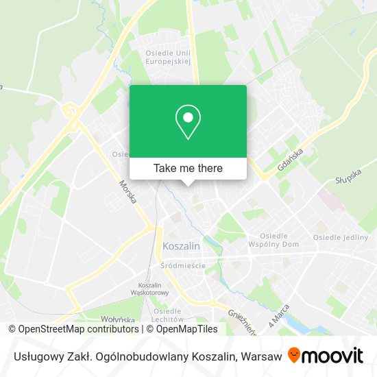 Usługowy Zakł. Ogólnobudowlany Koszalin map