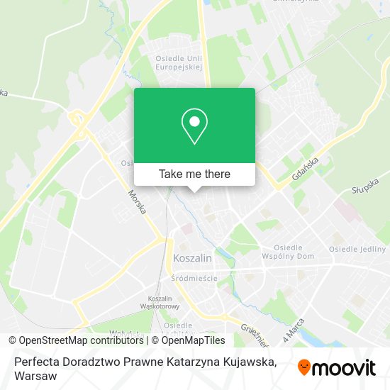 Perfecta Doradztwo Prawne Katarzyna Kujawska map