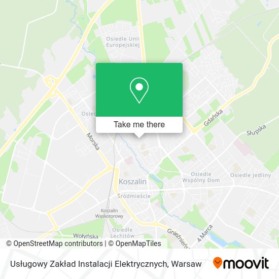 Usługowy Zakład Instalacji Elektrycznych map