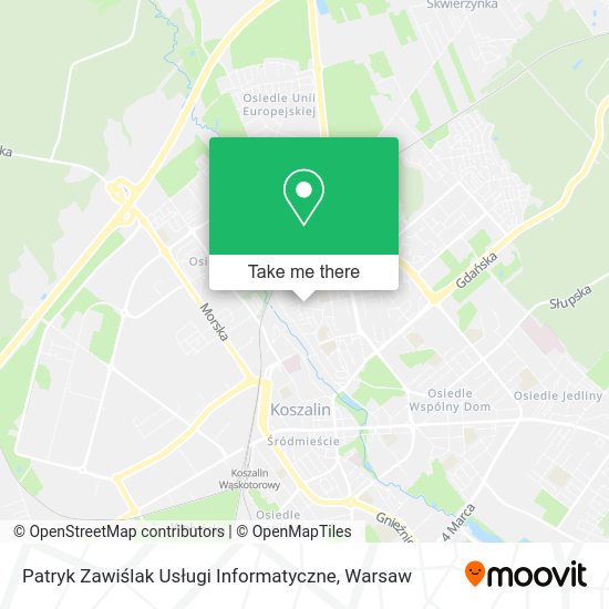 Patryk Zawiślak Usługi Informatyczne map