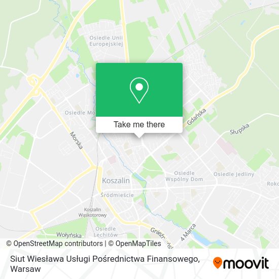 Siut Wiesława Usługi Pośrednictwa Finansowego map