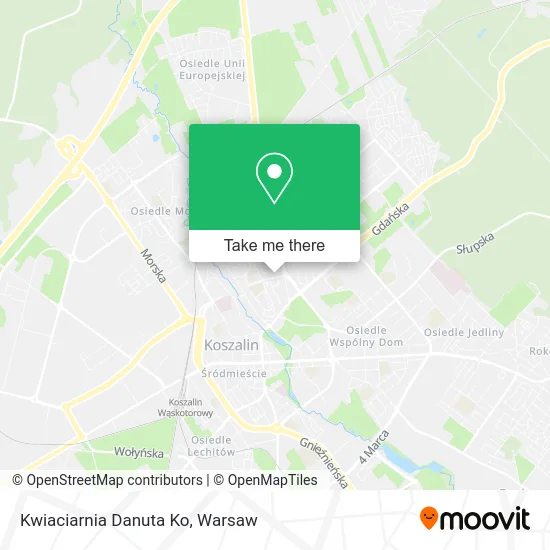 Карта Kwiaciarnia Danuta Ko