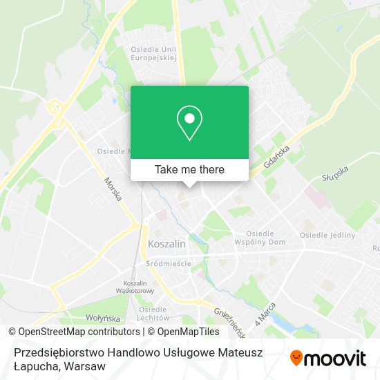 Przedsiębiorstwo Handlowo Usługowe Mateusz Łapucha map