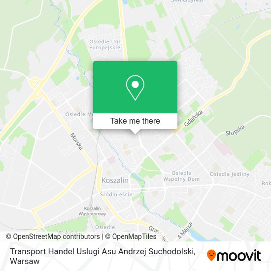 Transport Handel Uslugi Asu Andrzej Suchodolski map