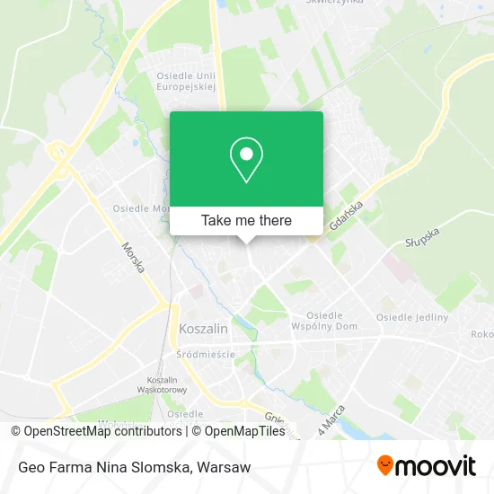 Карта Geo Farma Nina Slomska