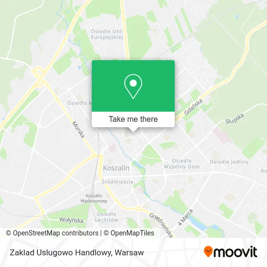 Карта Zaklad Uslugowo Handlowy