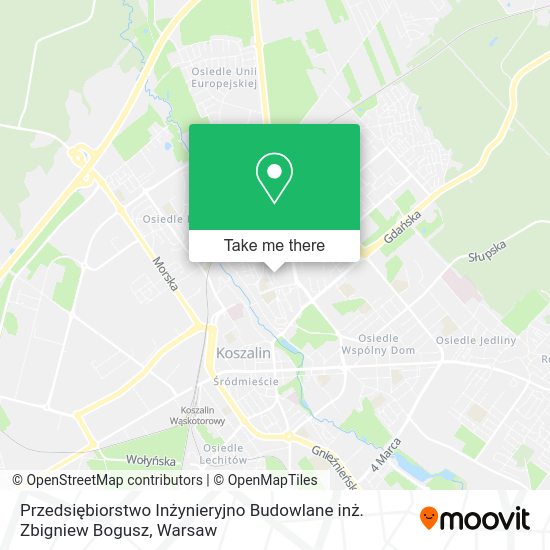 Przedsiębiorstwo Inżynieryjno Budowlane inż. Zbigniew Bogusz map