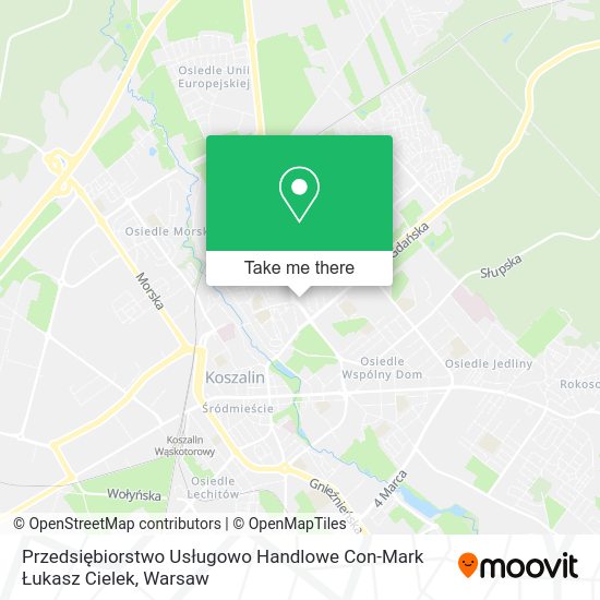 Przedsiębiorstwo Usługowo Handlowe Con-Mark Łukasz Cielek map