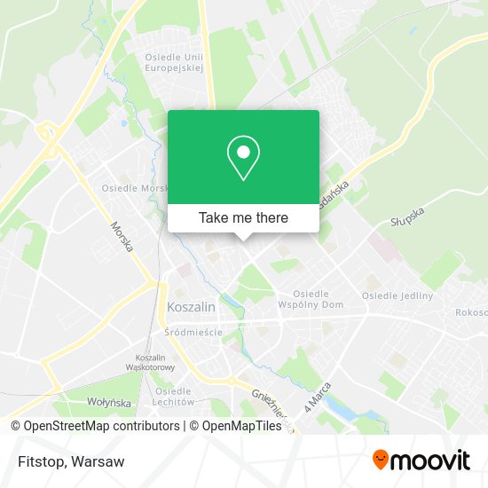 Fitstop map