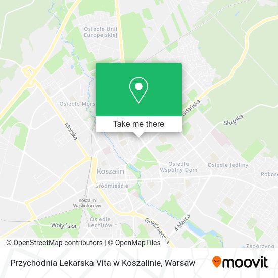 Przychodnia Lekarska Vita w Koszalinie map