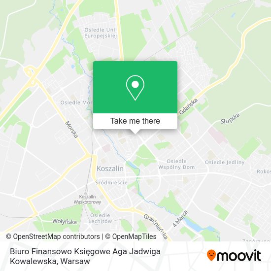 Biuro Finansowo Księgowe Aga Jadwiga Kowalewska map