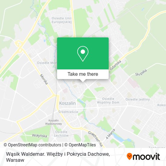 Wąsik Waldemar. Więźby i Pokrycia Dachowe map