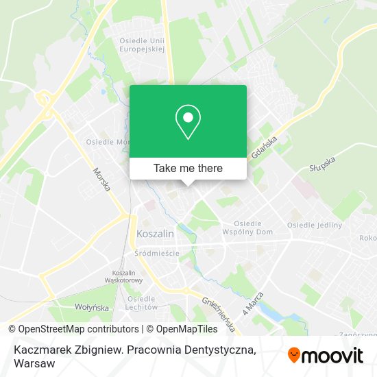 Kaczmarek Zbigniew. Pracownia Dentystyczna map