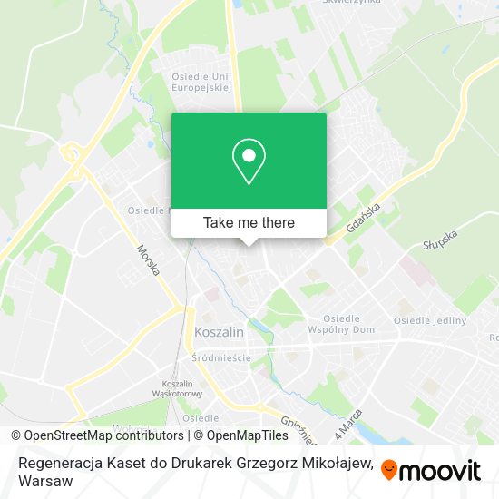 Regeneracja Kaset do Drukarek Grzegorz Mikołajew map