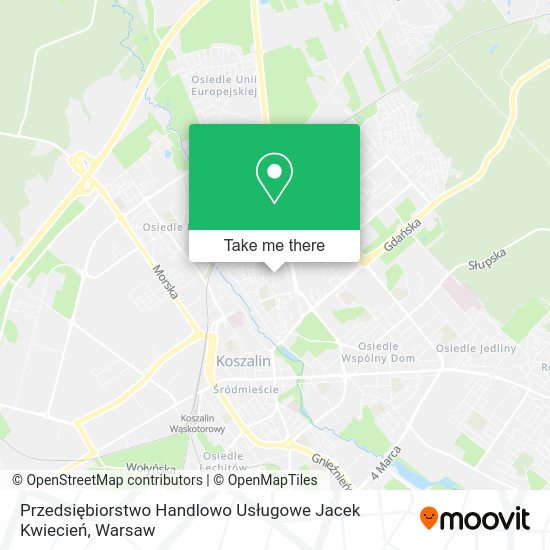 Przedsiębiorstwo Handlowo Usługowe Jacek Kwiecień map