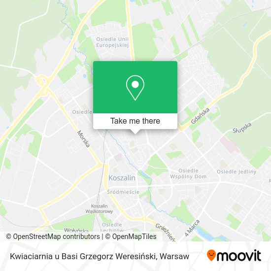 Kwiaciarnia u Basi Grzegorz Weresiński map