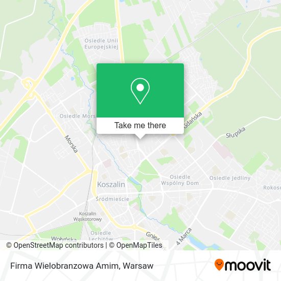 Firma Wielobranzowa Amim map