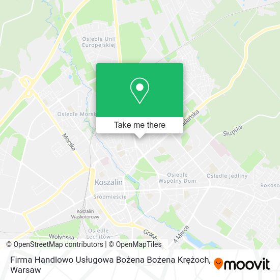 Firma Handlowo Usługowa Bożena Bożena Krężoch map