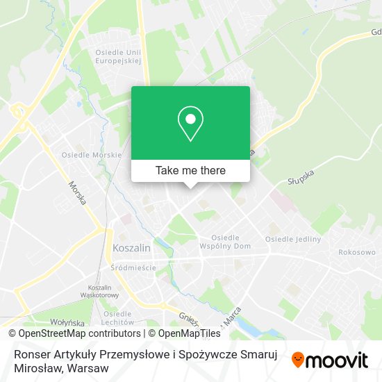 Ronser Artykuły Przemysłowe i Spożywcze Smaruj Mirosław map