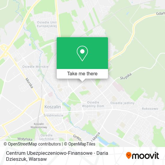 Centrum Ubezpieczeniowo-Finansowe - Daria Dzieszuk map